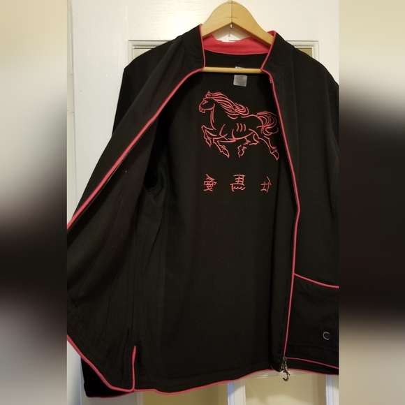 Connoisseur Equestrian Collection light zip jacket Large Horse Riding Golf - Picture 5 of 7